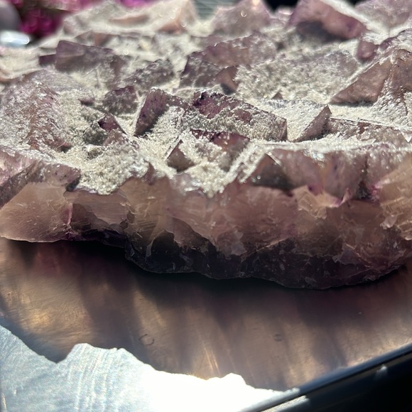 Druzy on druzy Purple Fluorite - Picture 4 of 8